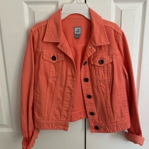 Coral Denim Jacket